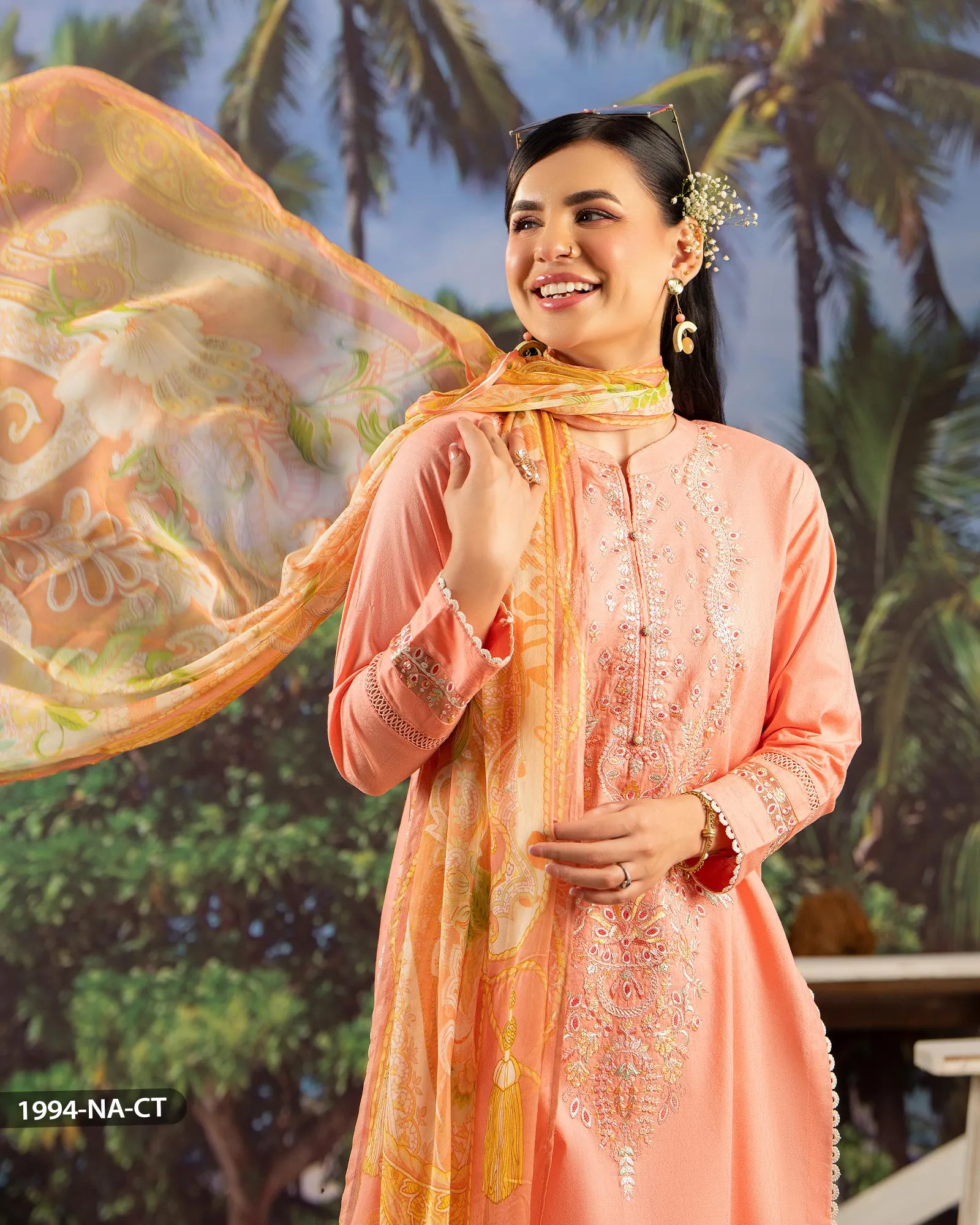 3 Piece Jacquard Cotton Suit | 1994-NA-J.CT