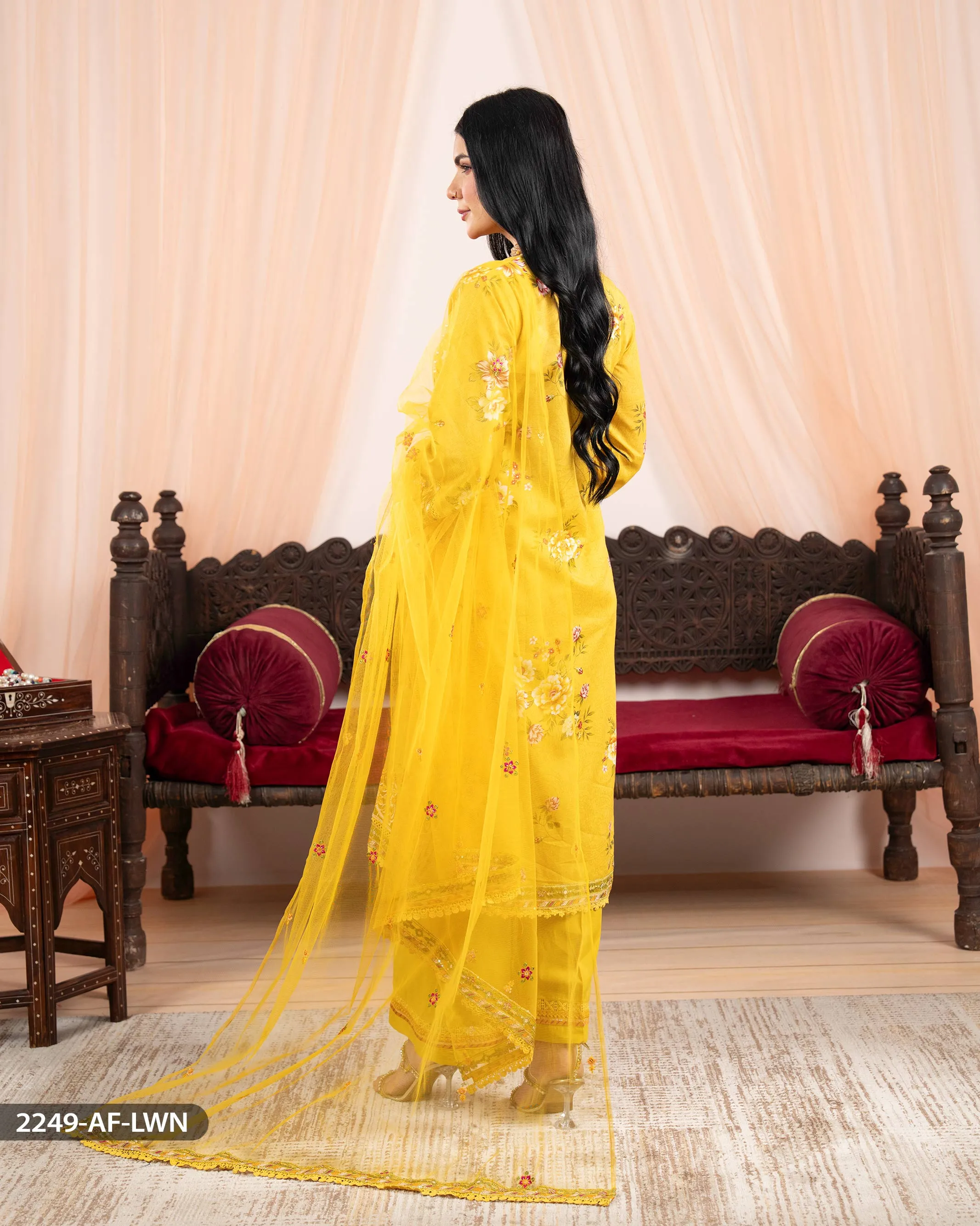 3 Piece Lawn Suit | 2249-AF-LWN