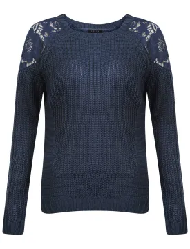 Amara Leya Lacey navy jumper