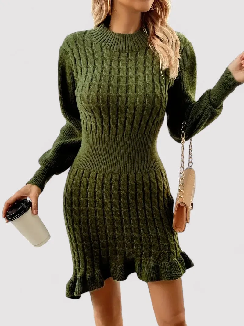 Ancien | Cable Knit Elegant Autumn Bodycon Dress