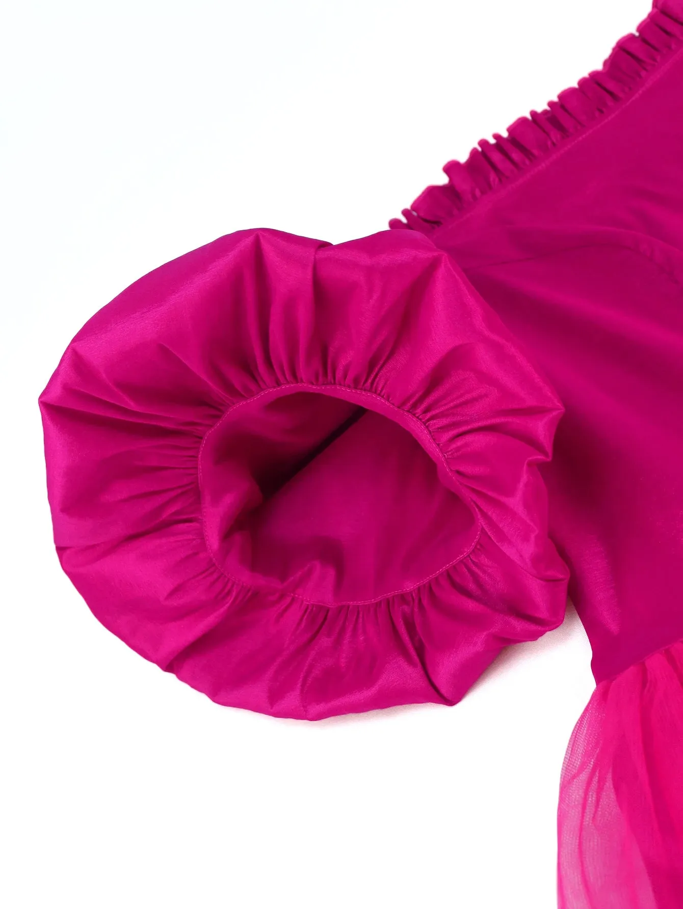 AOMEI A Line Pleated Off Shoulder Party Dress