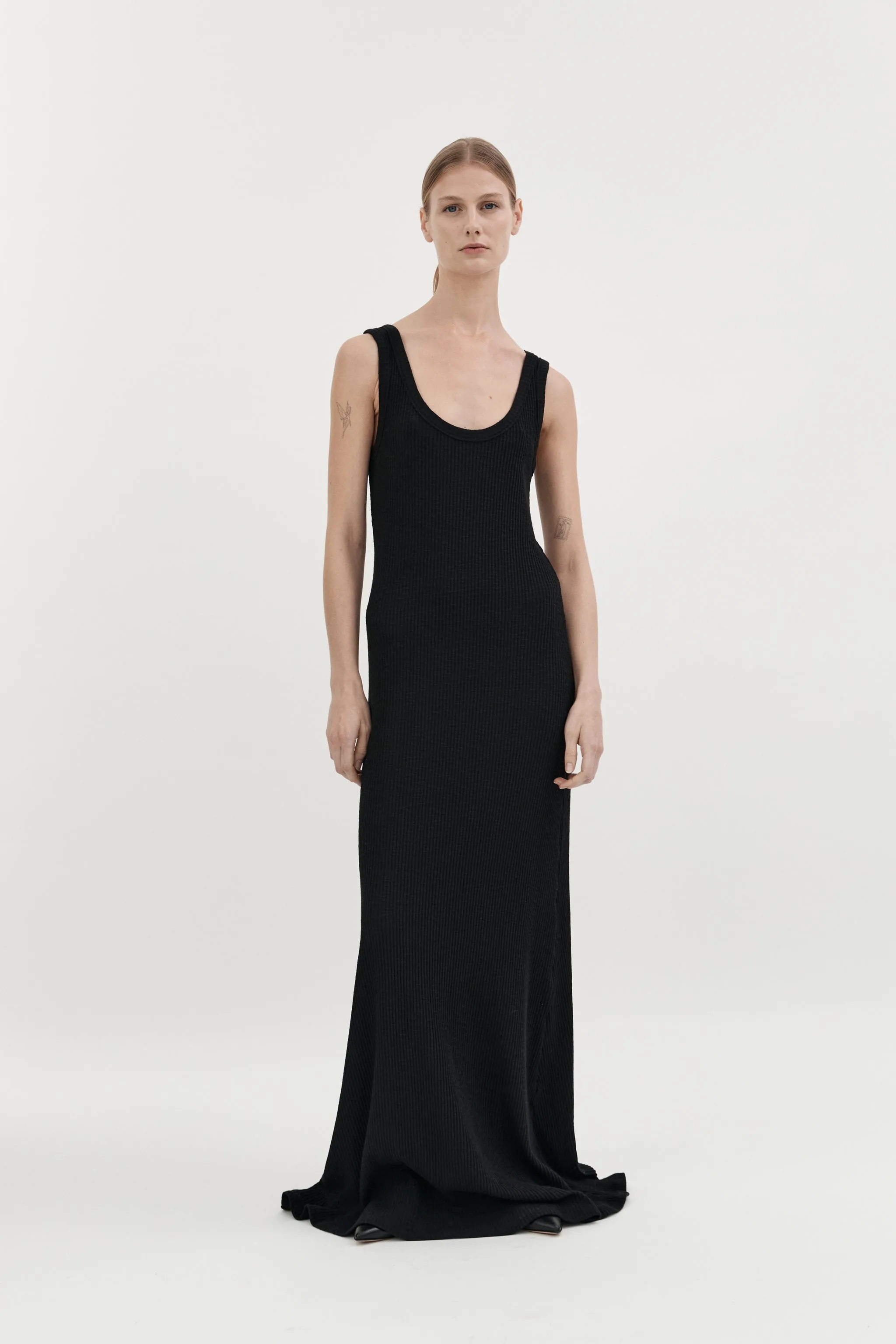 AYA KNIT DRESS - BLACK