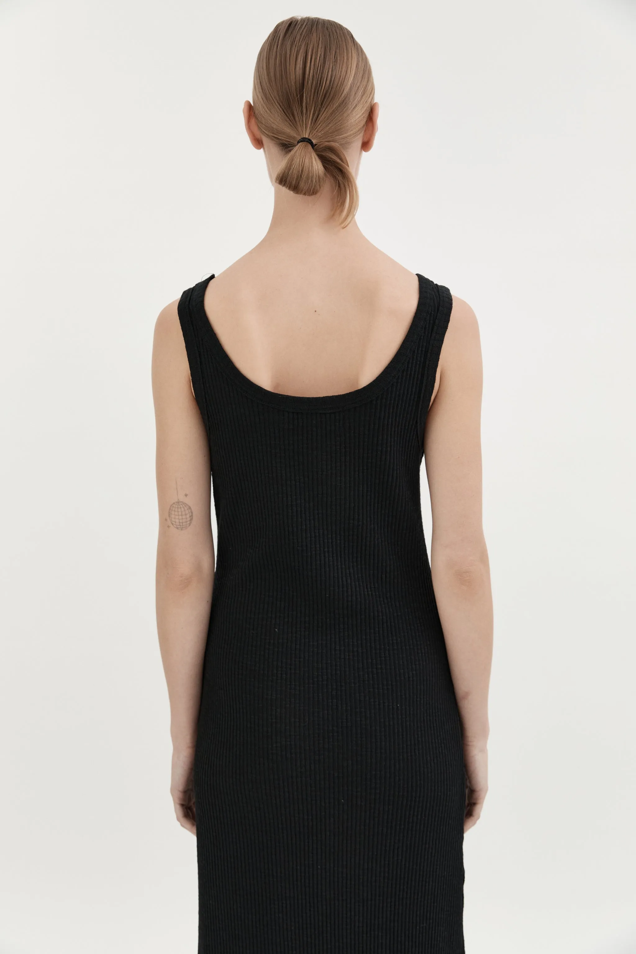 AYA KNIT DRESS - BLACK