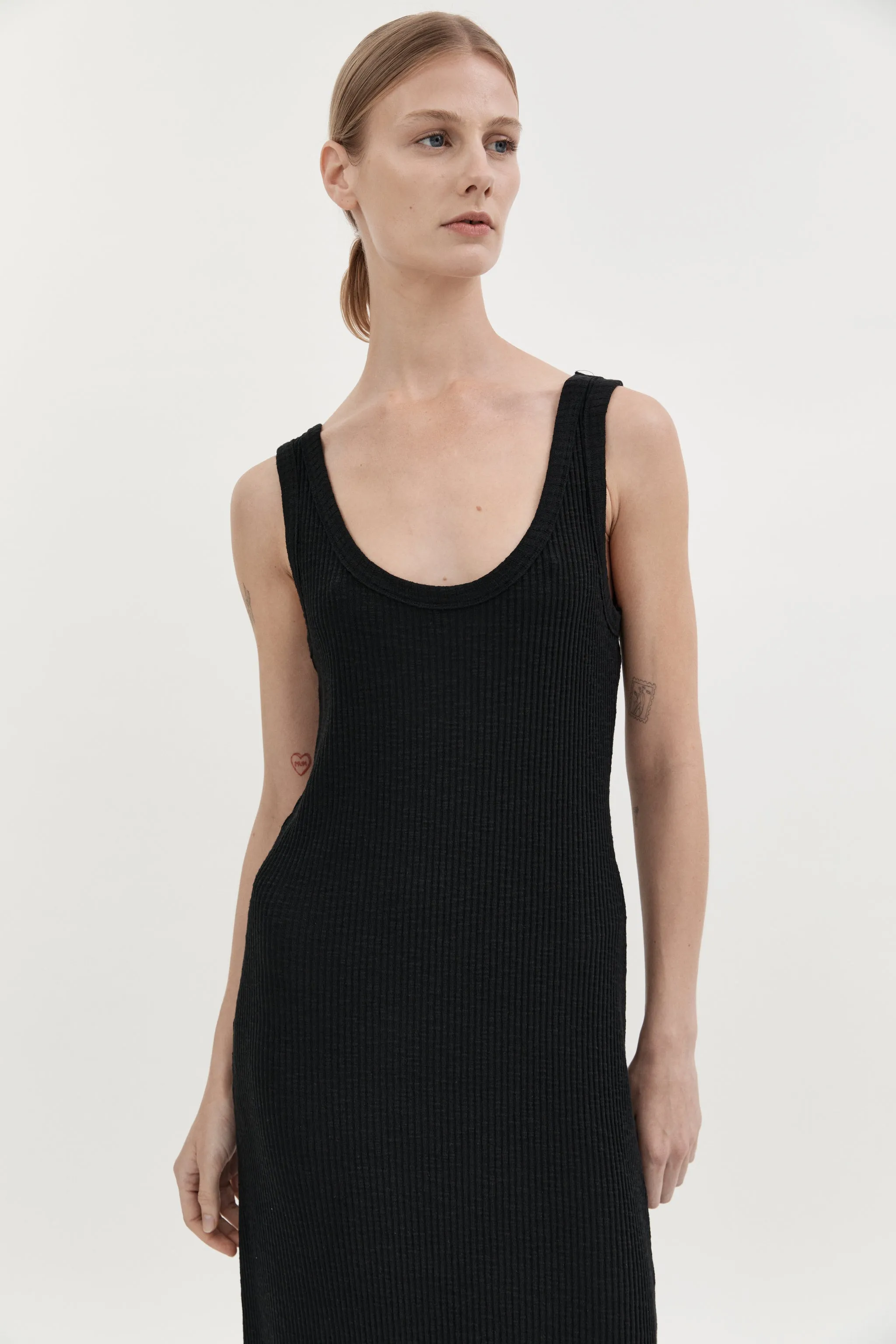 AYA KNIT DRESS - BLACK