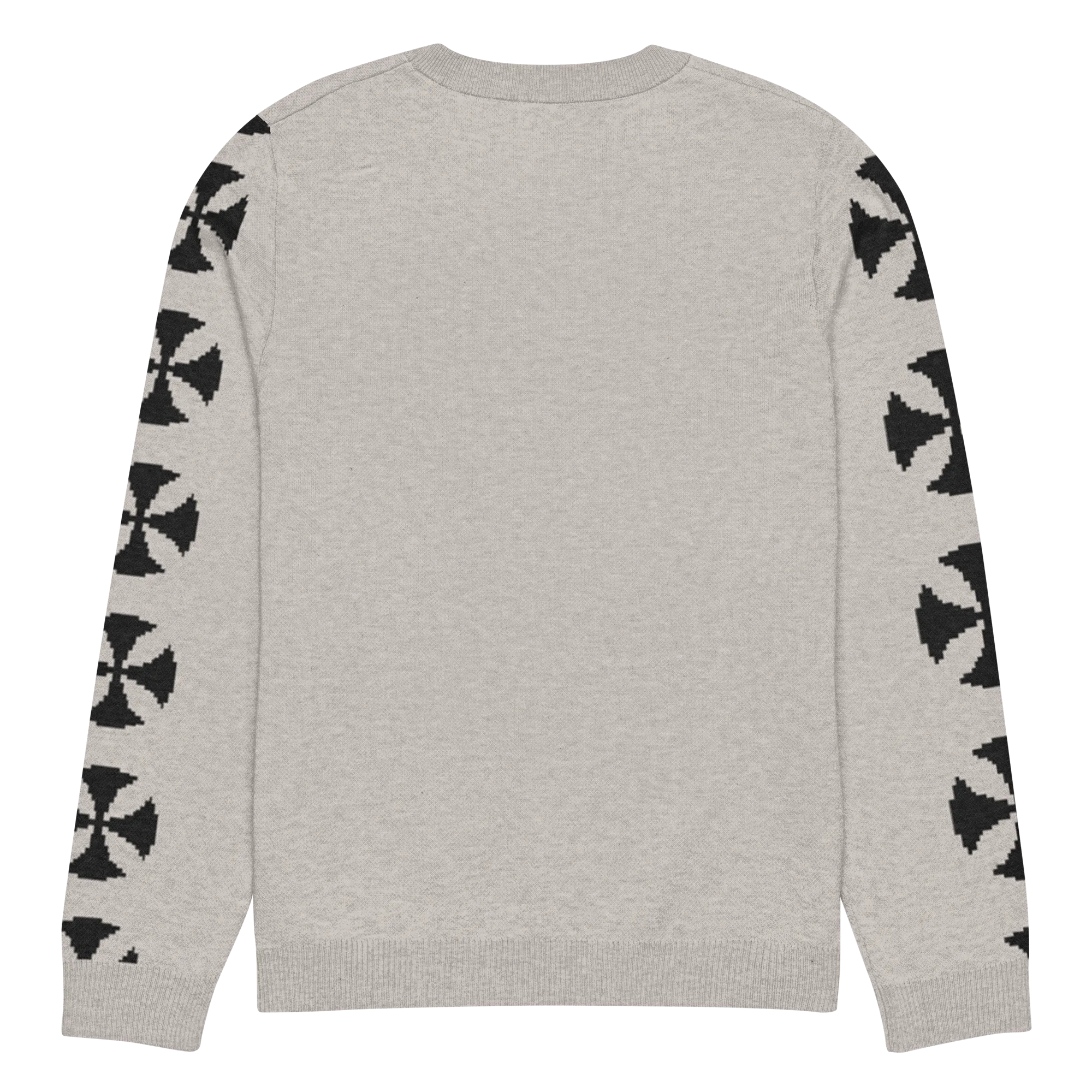 Beige Vintage Cross Pattern Knit