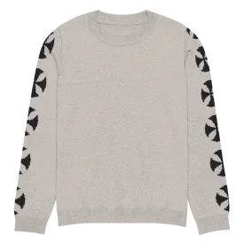 Beige Vintage Cross Pattern Knit