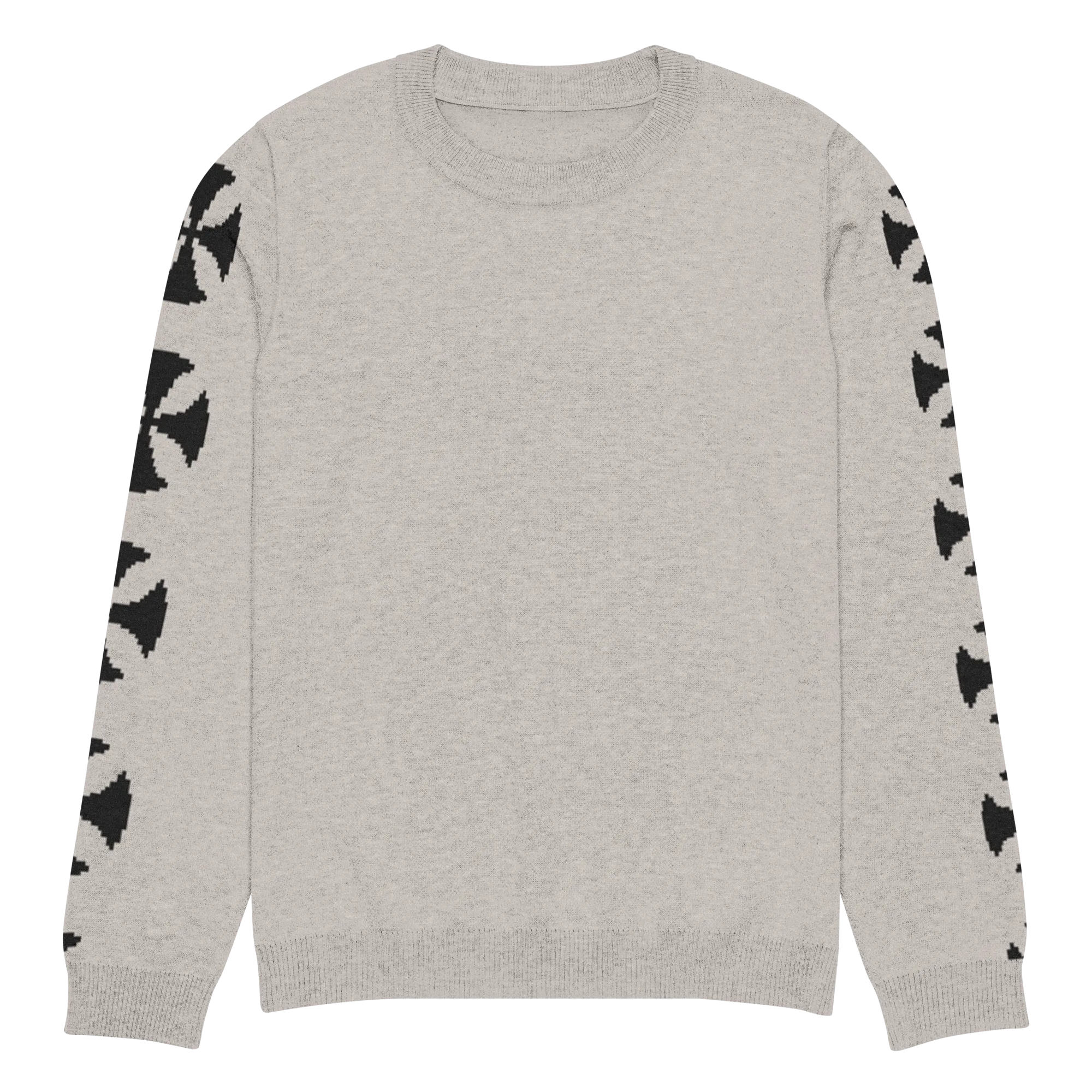 Beige Vintage Cross Pattern Knit