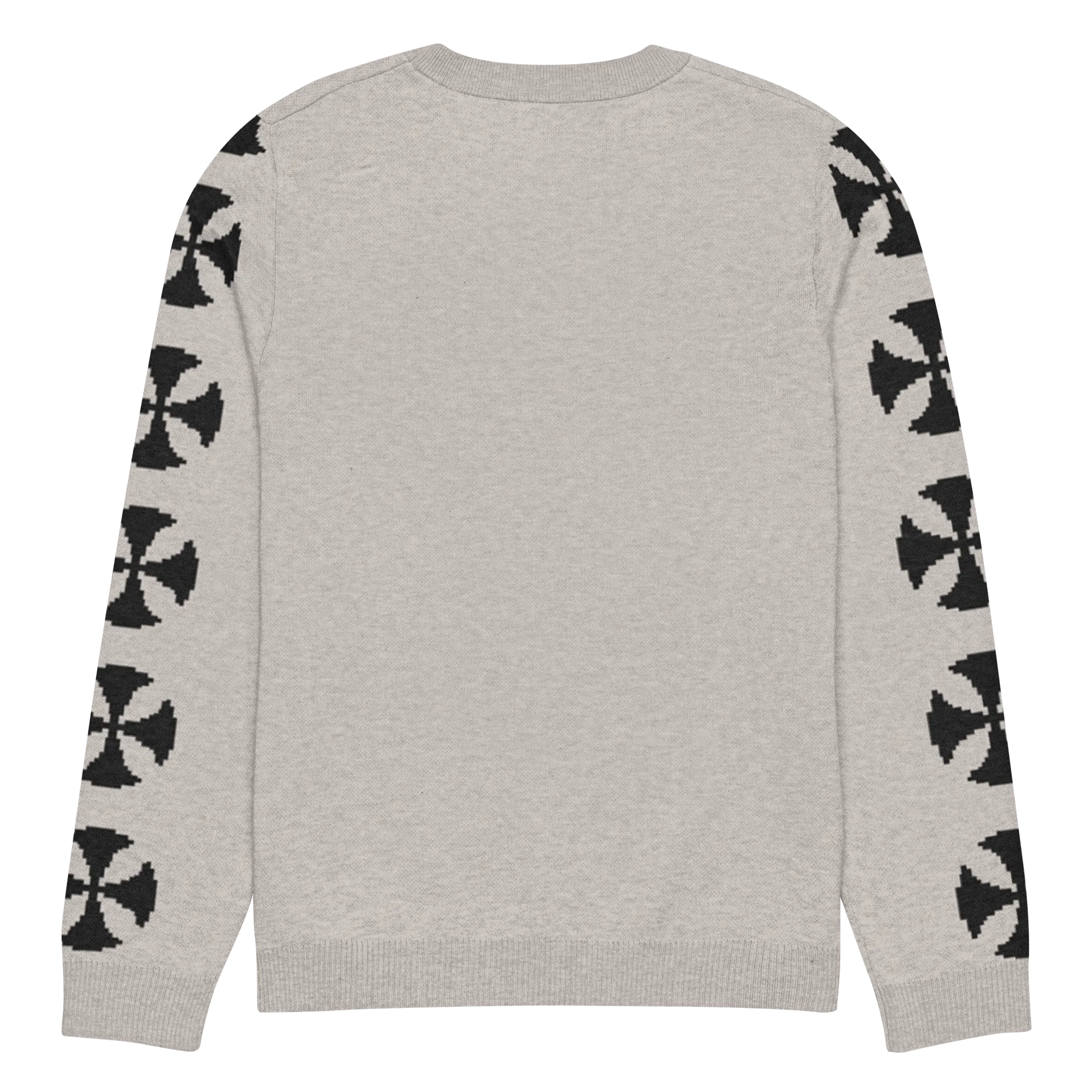 Beige Vintage Cross Pattern Knit