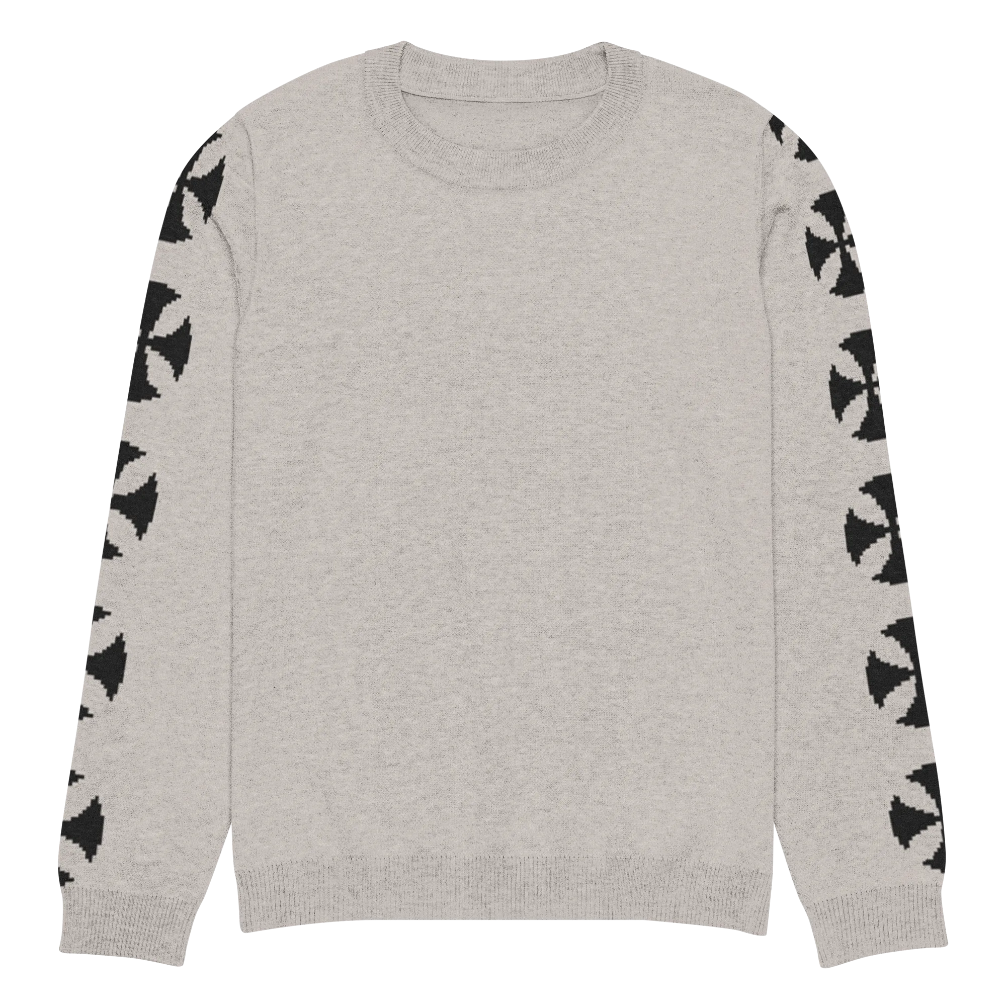 Beige Vintage Cross Pattern Knit