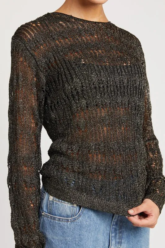 Black Sparkle Sweater