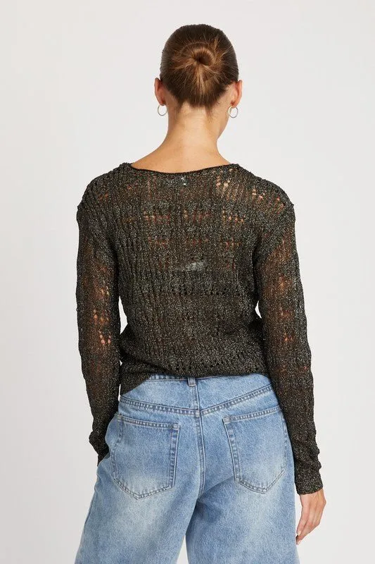 Black Sparkle Sweater