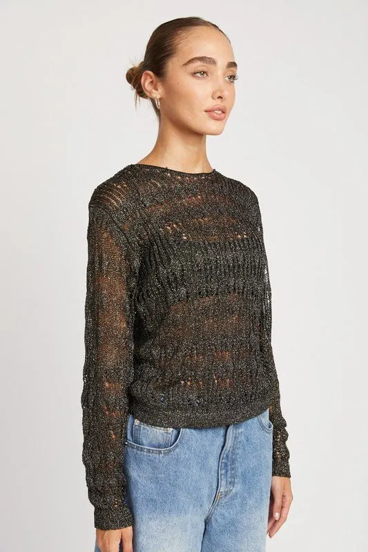 Black Sparkle Sweater