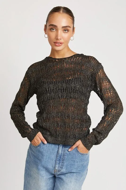Black Sparkle Sweater