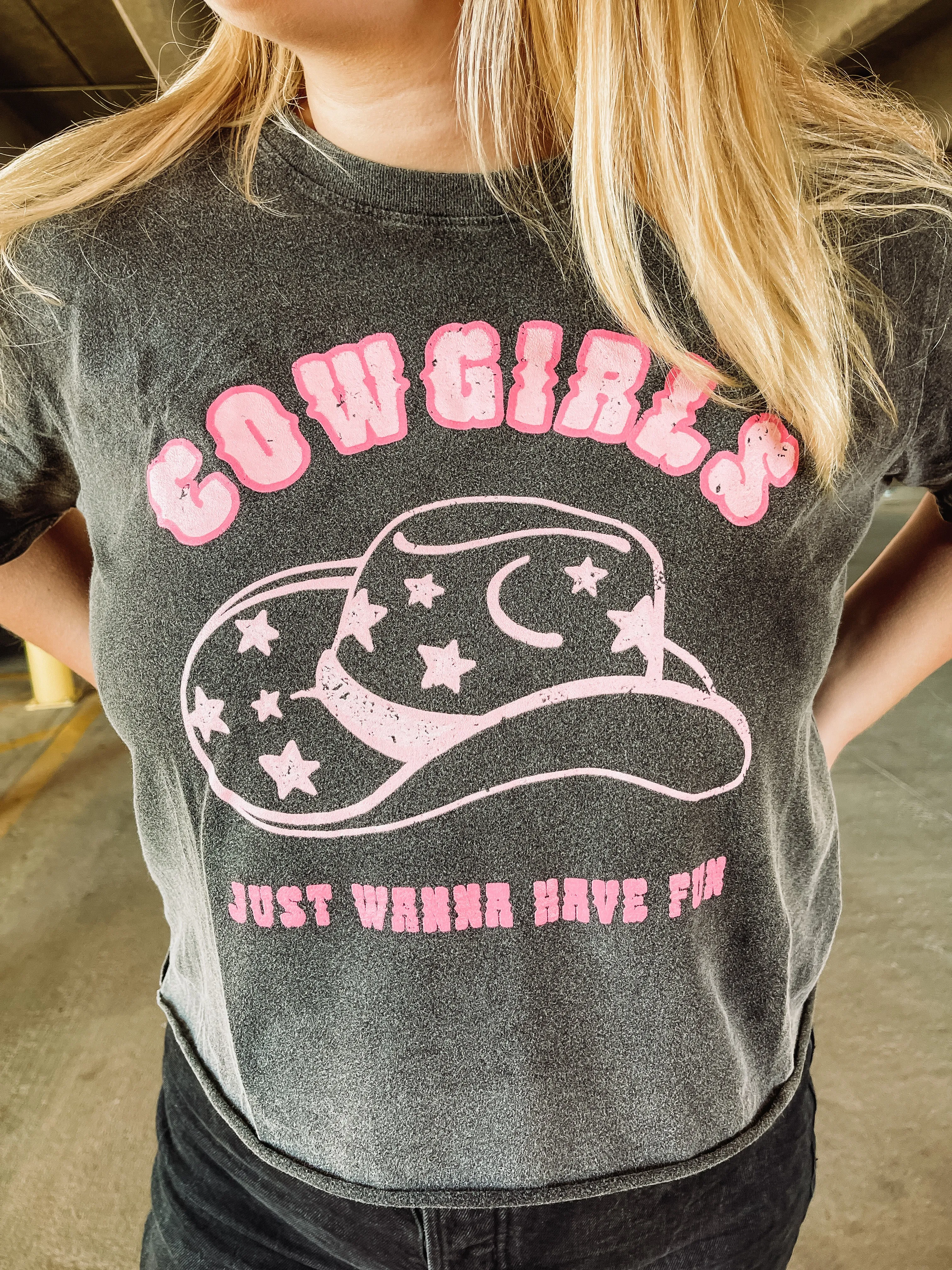 Cowgirls Have Fun Cropped Tee