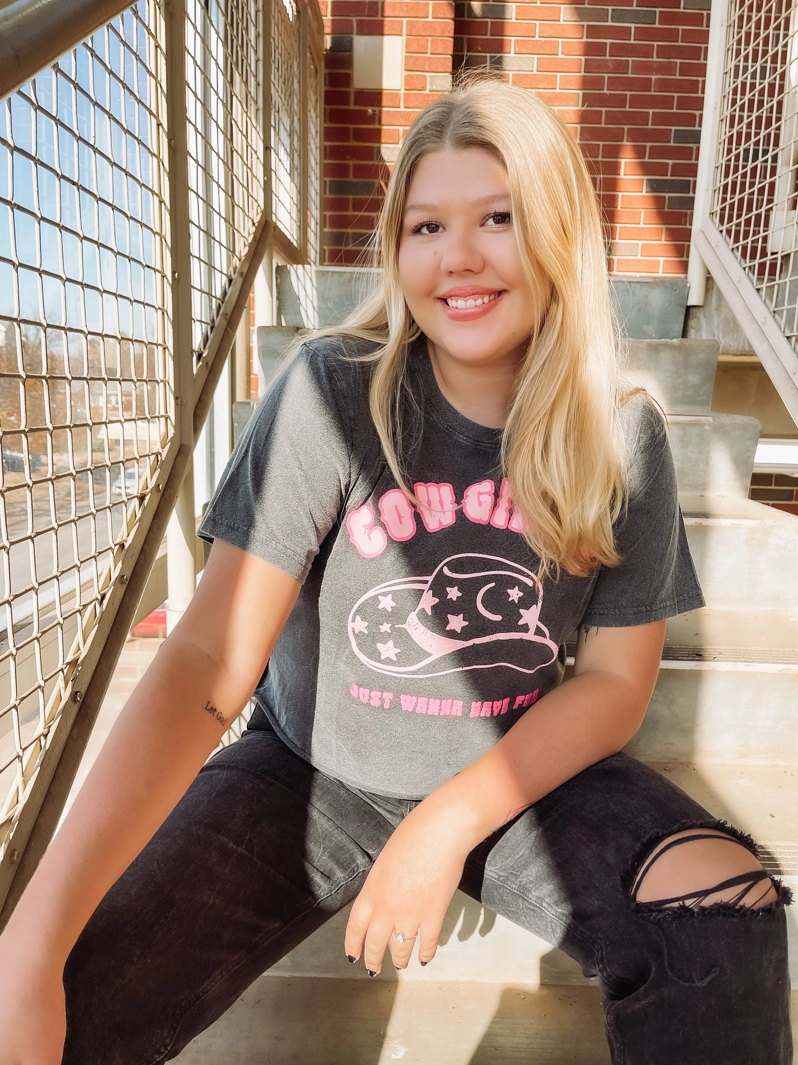 Cowgirls Have Fun Cropped Tee