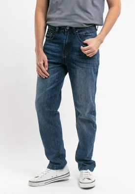 Denim Stretchable Straight Cut Jeans - 610176