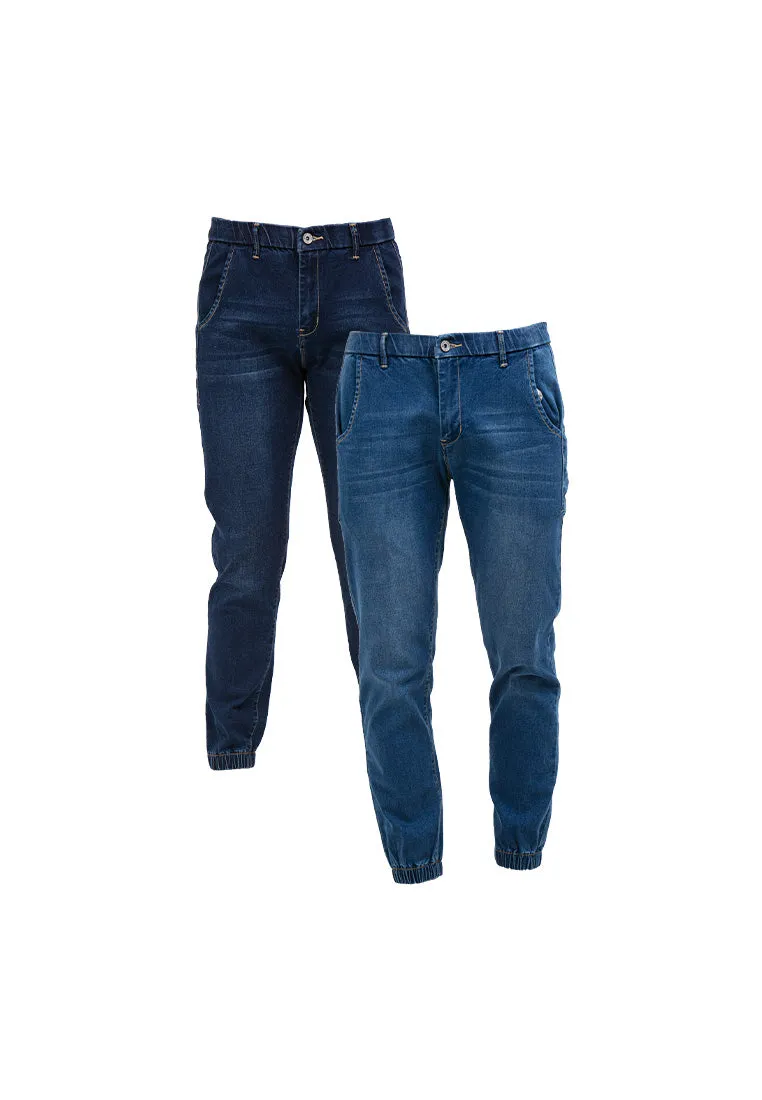Forest Elastic Waist Stretchable Slim Fit Jeans Men Denim Jeans | Seluar Jeans Lelaki Slim Fit - 610202