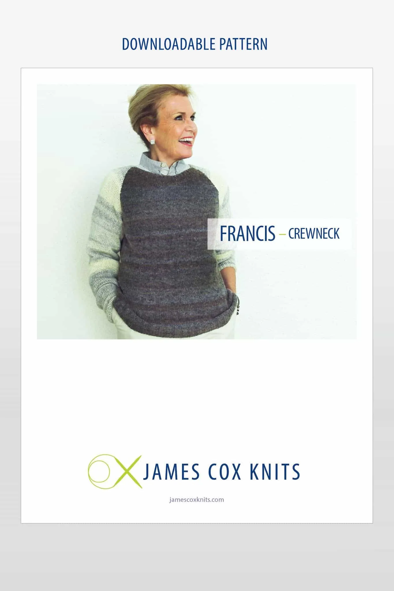 Francis Crewneck Pullover Designer Knitting Kit