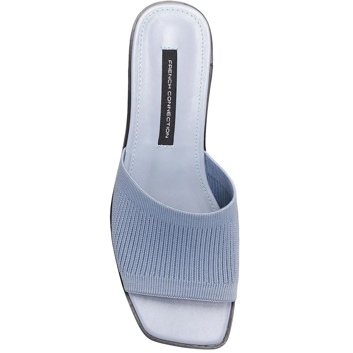 French Connection Womens Knit Slip-On Slide Sandals