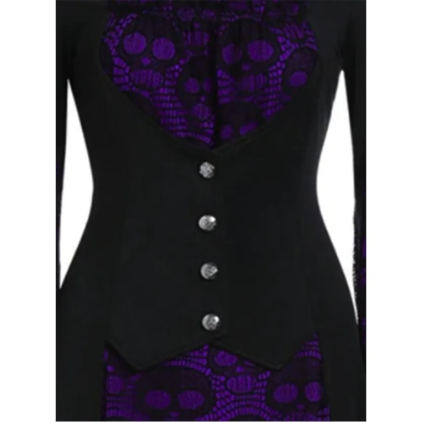 Funki Buys | Shirts | Women's Steampunk Skull Design Tunic Top