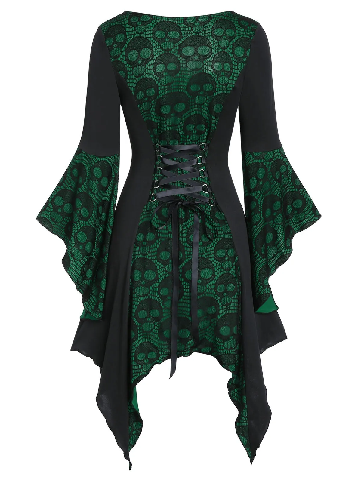 Funki Buys | Shirts | Women's Steampunk Skull Design Tunic Top