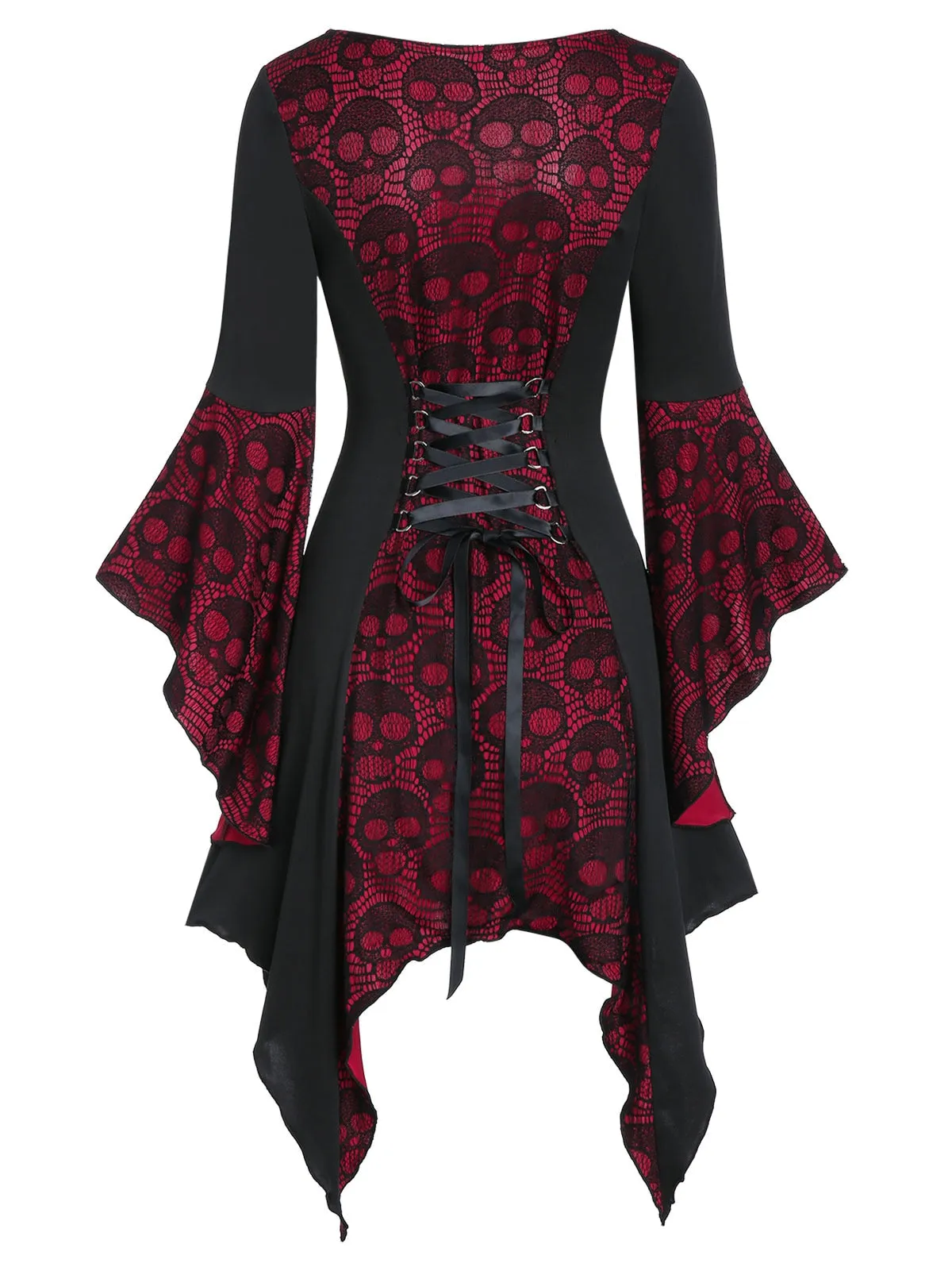 Funki Buys | Shirts | Women's Steampunk Skull Design Tunic Top