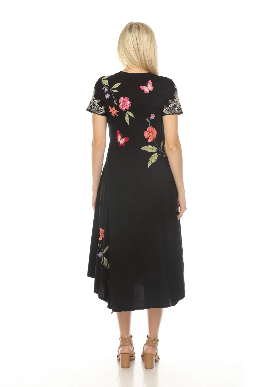 Johnny Was JWLA Dacie Handkerchief Knit Dress Boho Chic J32024 *