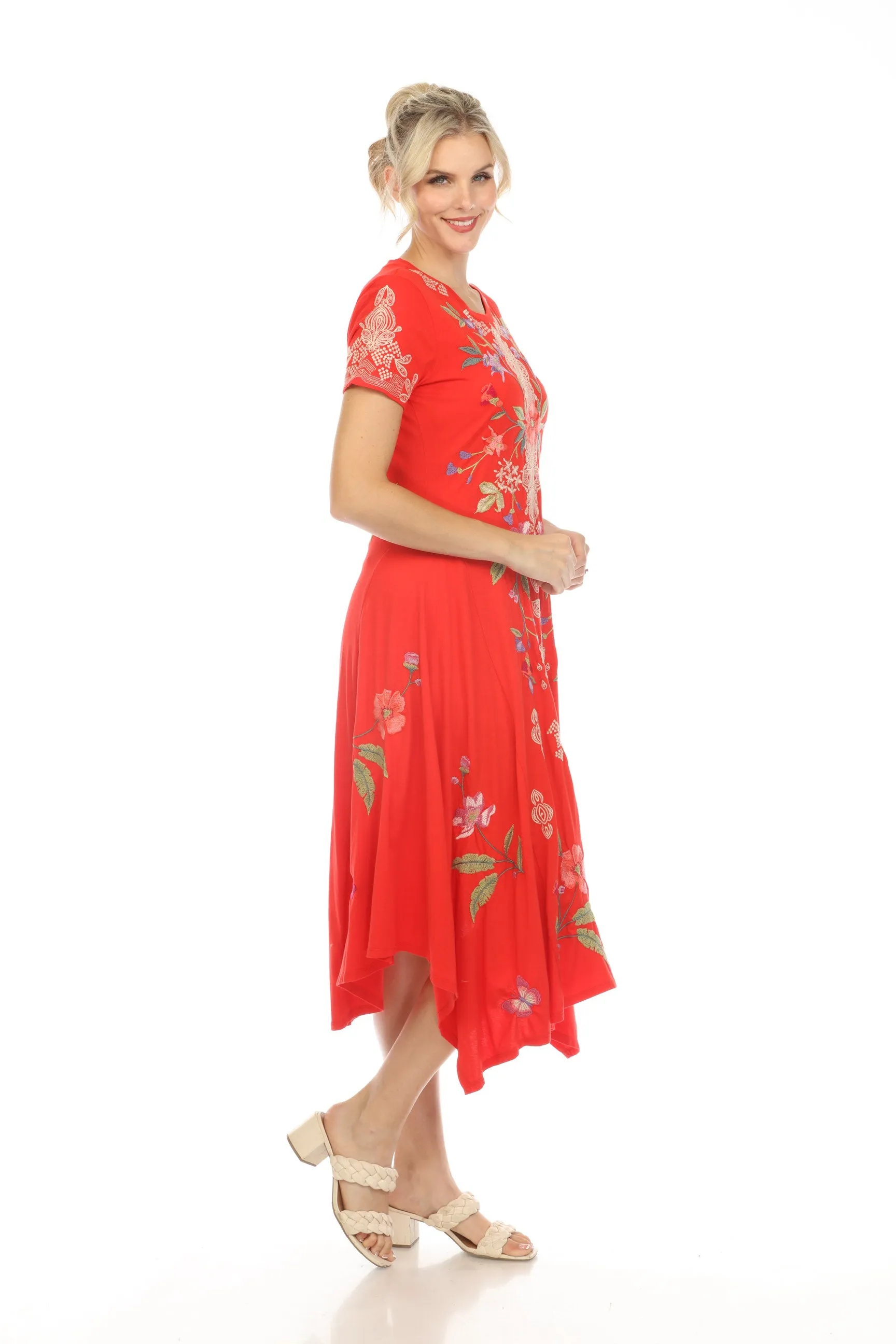 Johnny Was JWLA Dacie Handkerchief Knit Dress Boho Chic J32024 *