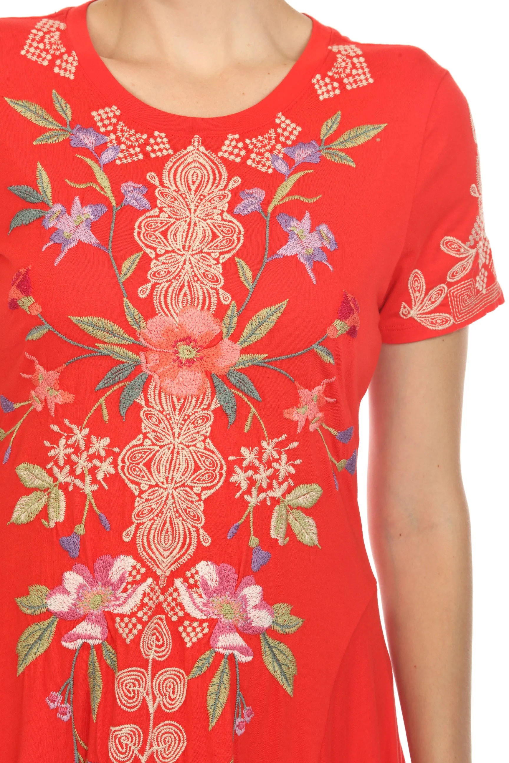 Johnny Was JWLA Dacie Handkerchief Knit Dress Boho Chic J32024 *