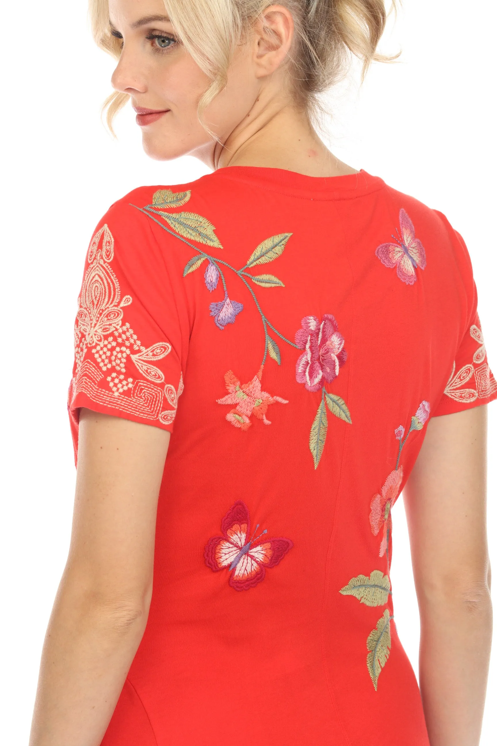 Johnny Was JWLA Dacie Handkerchief Knit Dress Boho Chic J32024 *