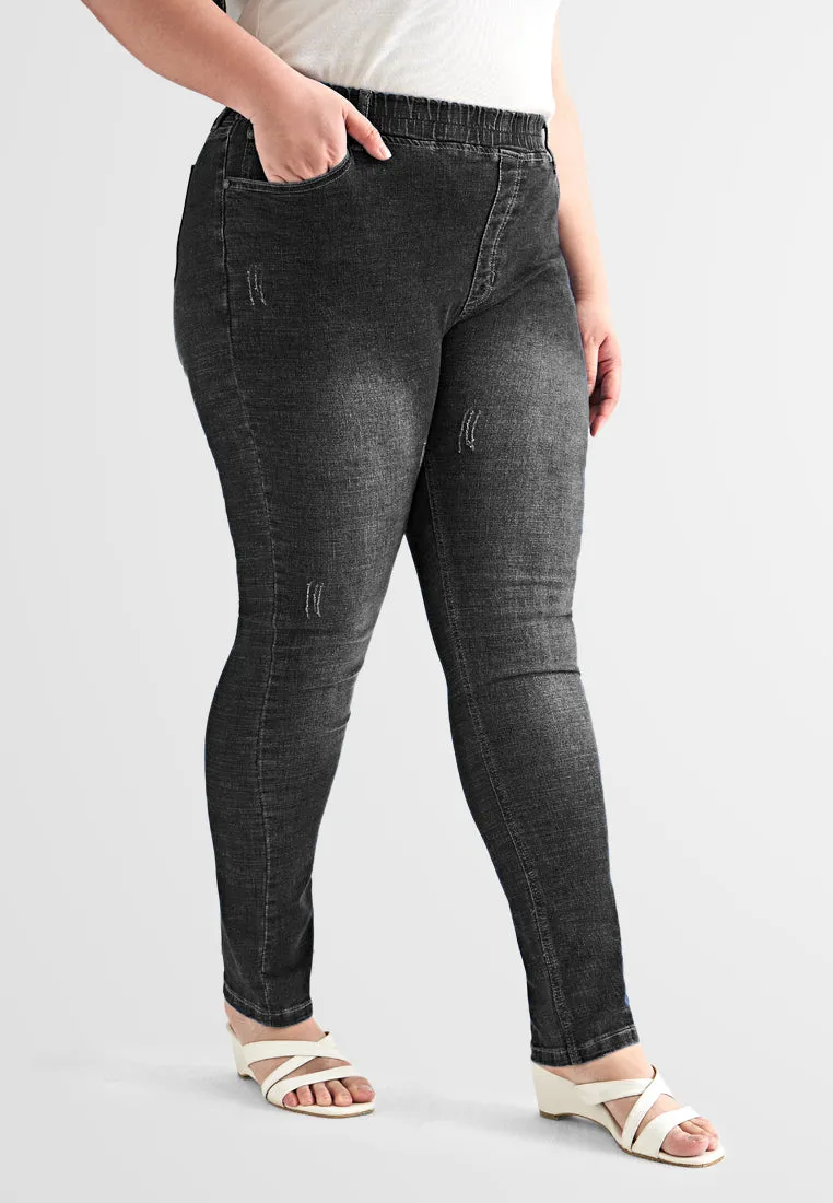 Jordy Ultra Stretch Skinny Cut Jeans - Black