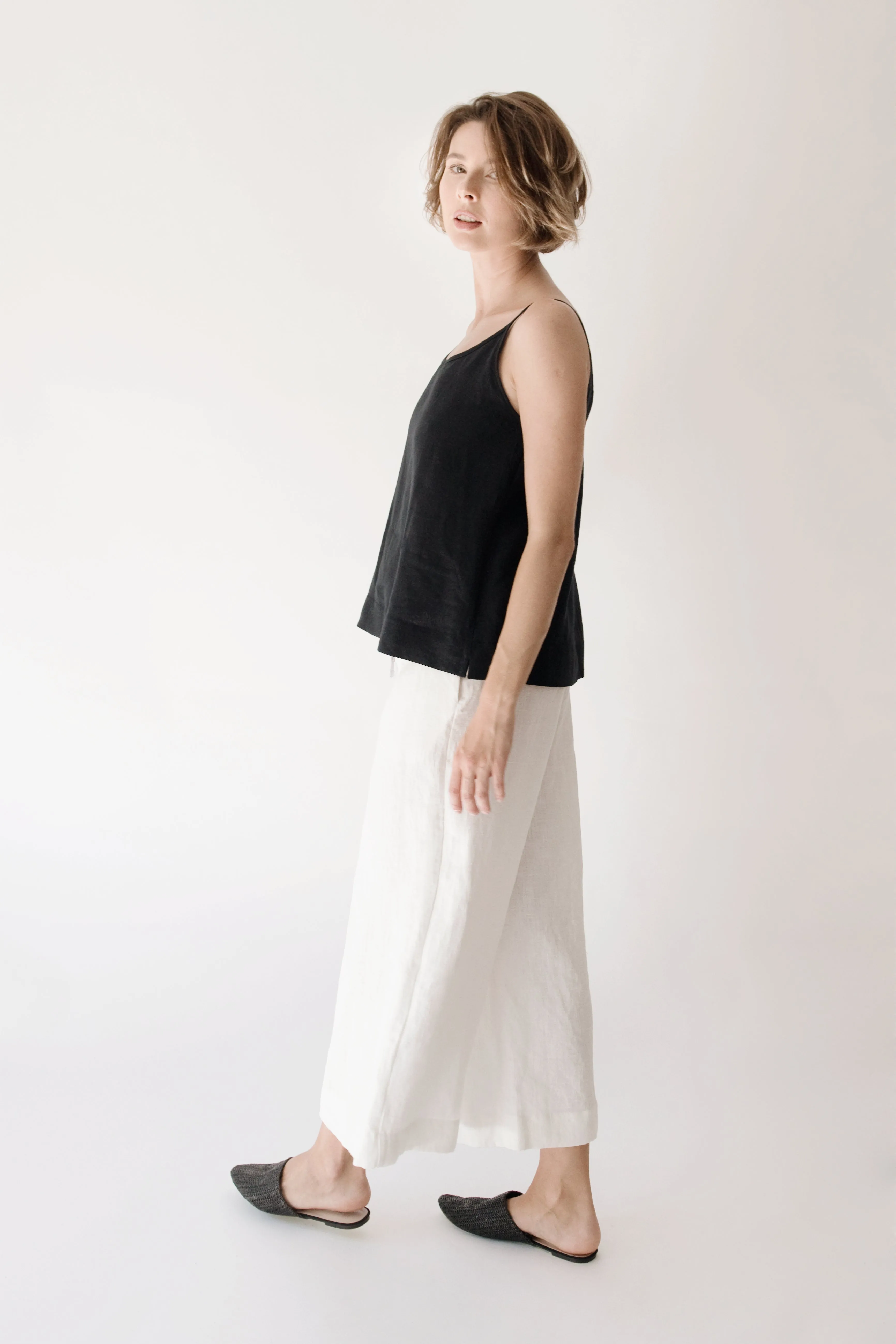 Linen Culottes KALE