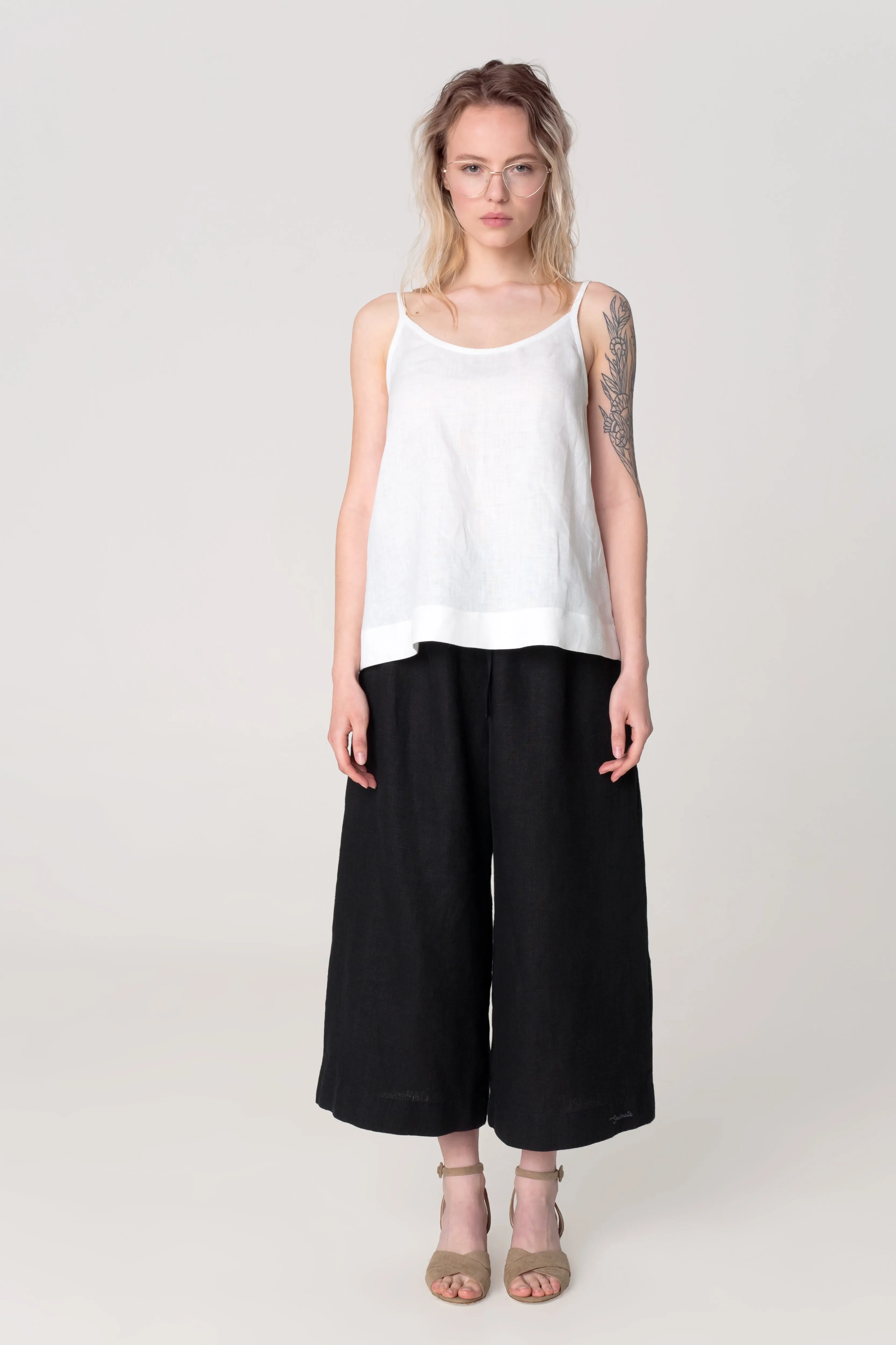 Linen Culottes KALE