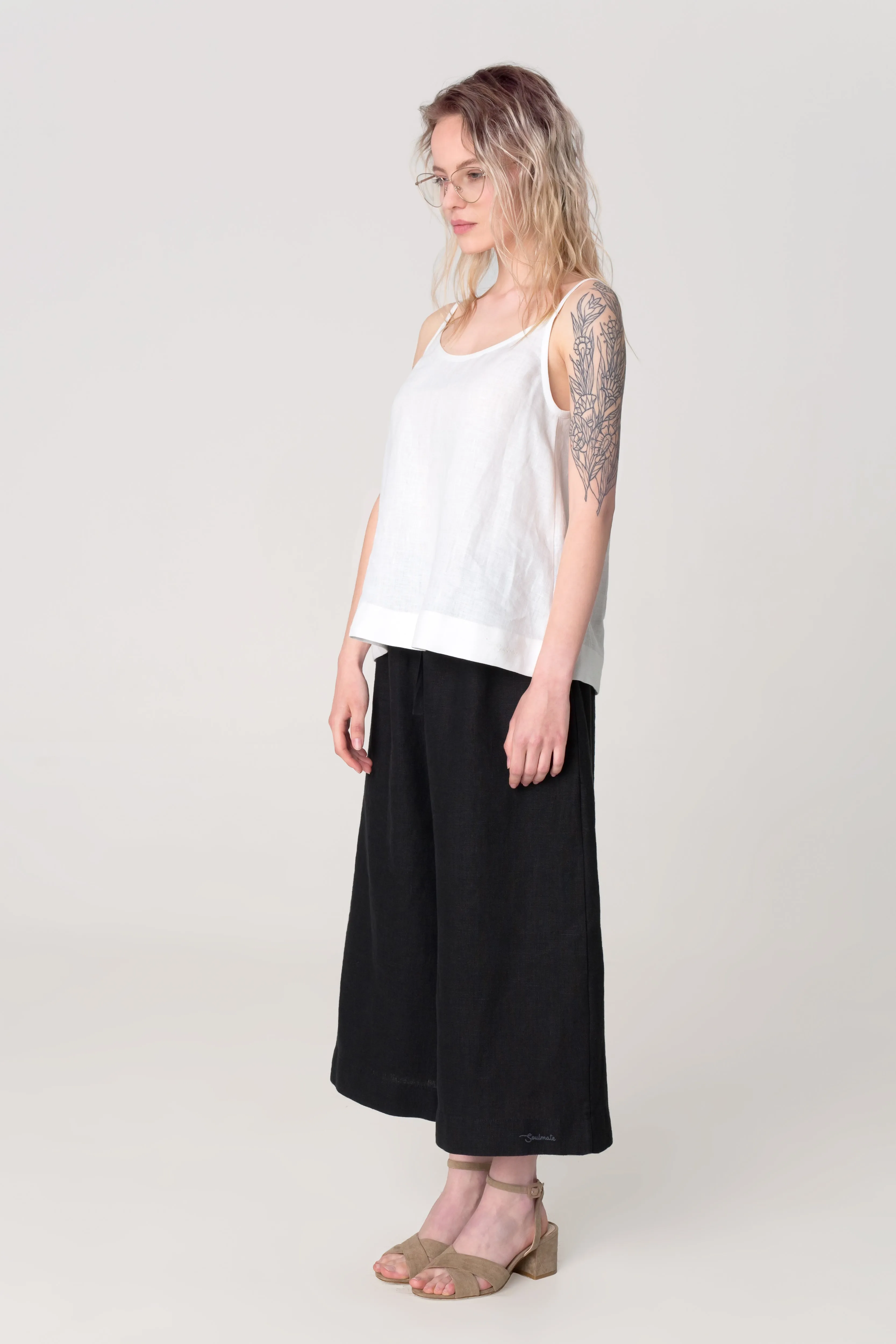 Linen Culottes KALE