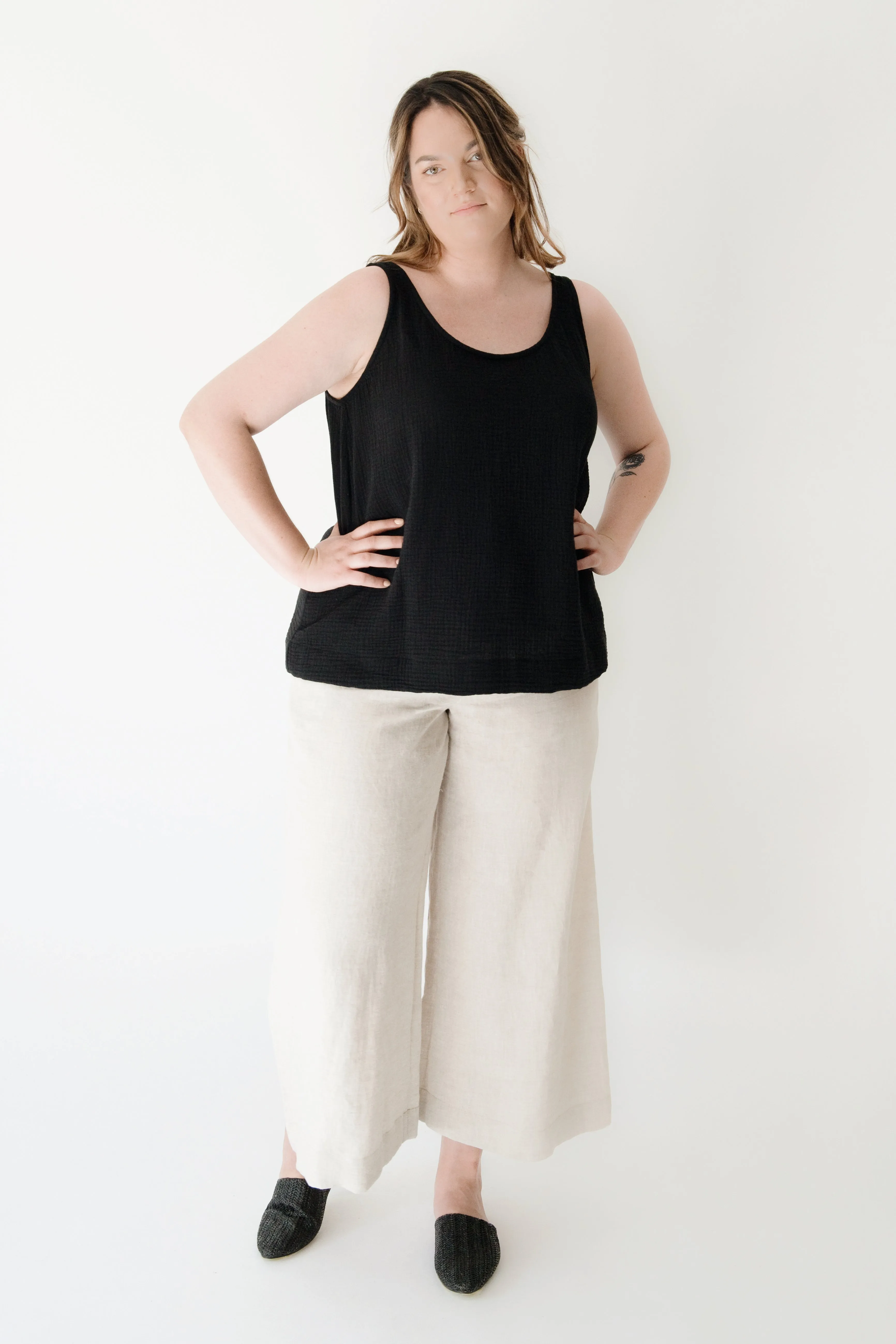 Linen Culottes KALE