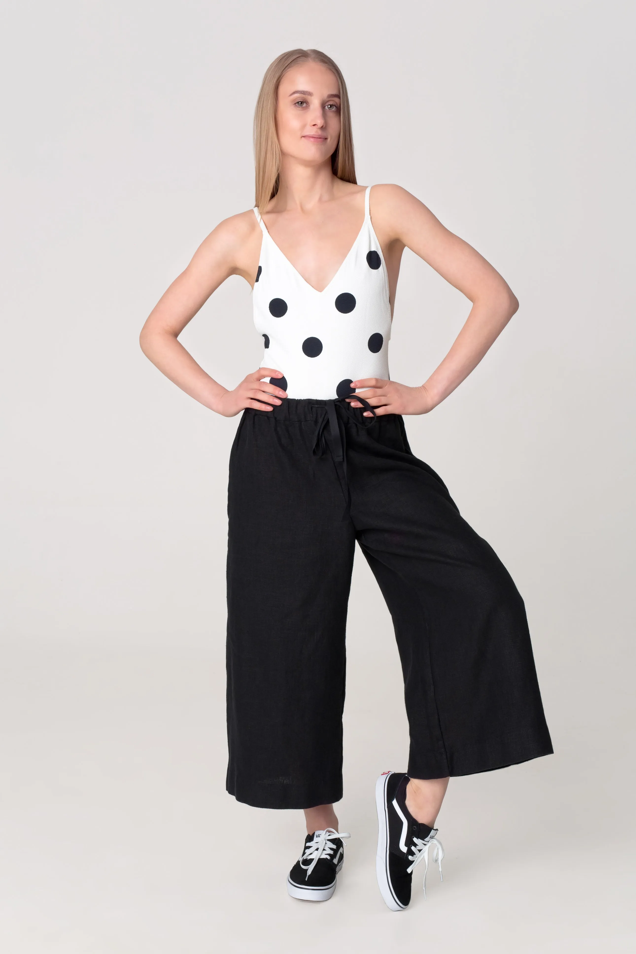 Linen Culottes KALE