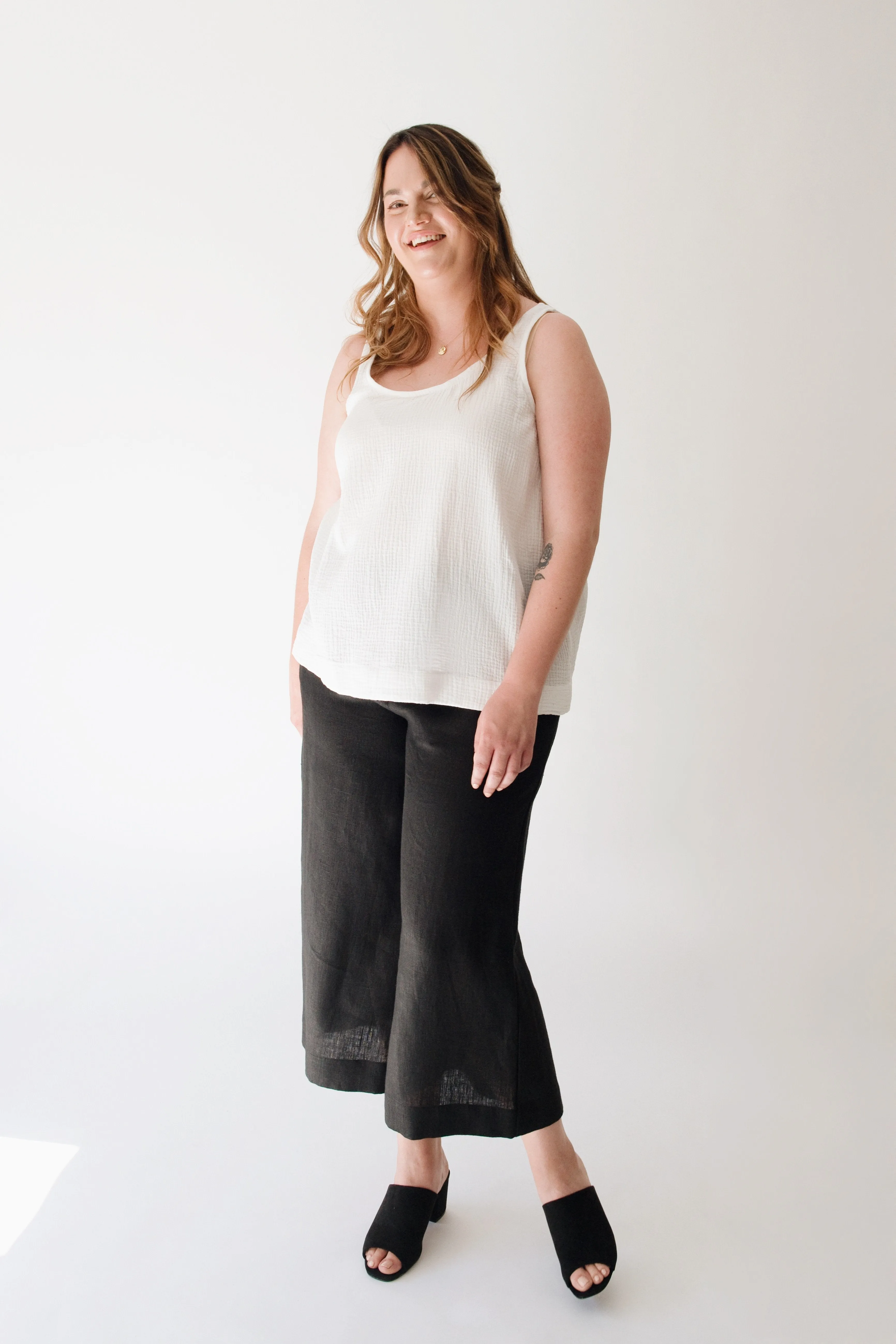 Linen Culottes KALE