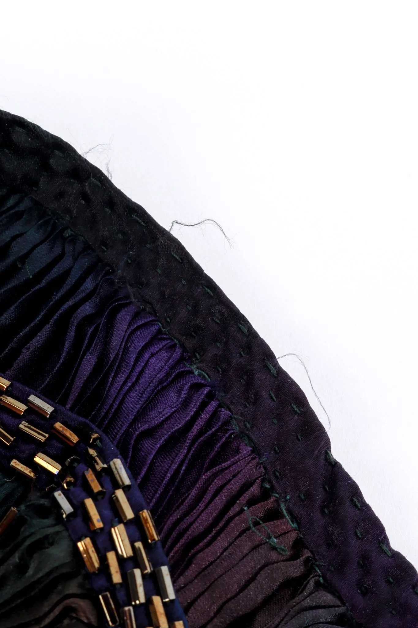 Long Pleated Silk Dress