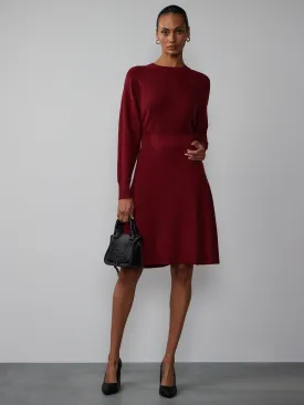 Long Sleeve Mock Neck Dress