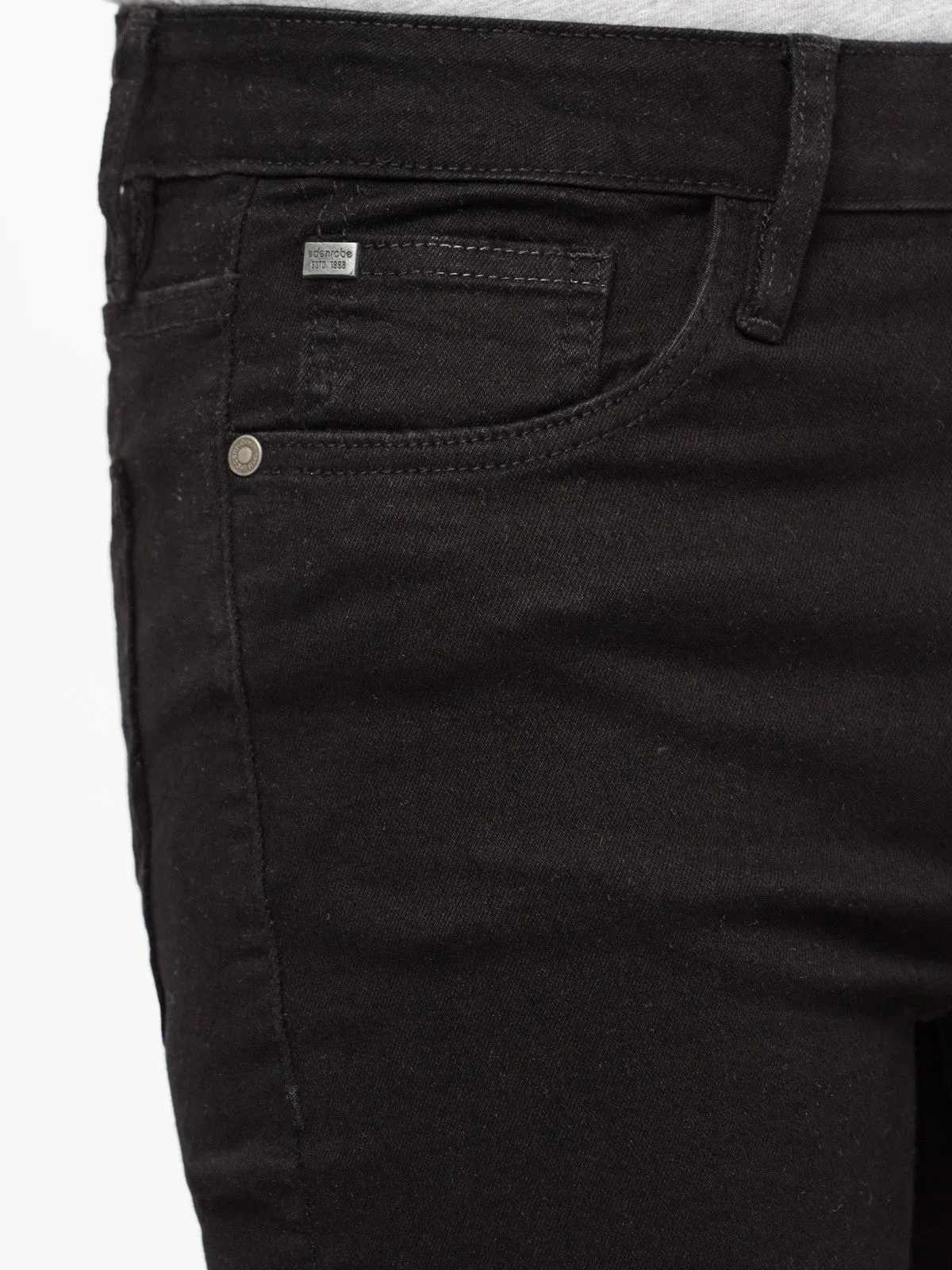 Men's Black Jeans - EMBPD23-011