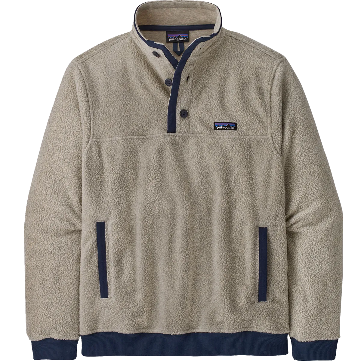 Men's Shearling Button Pullover
