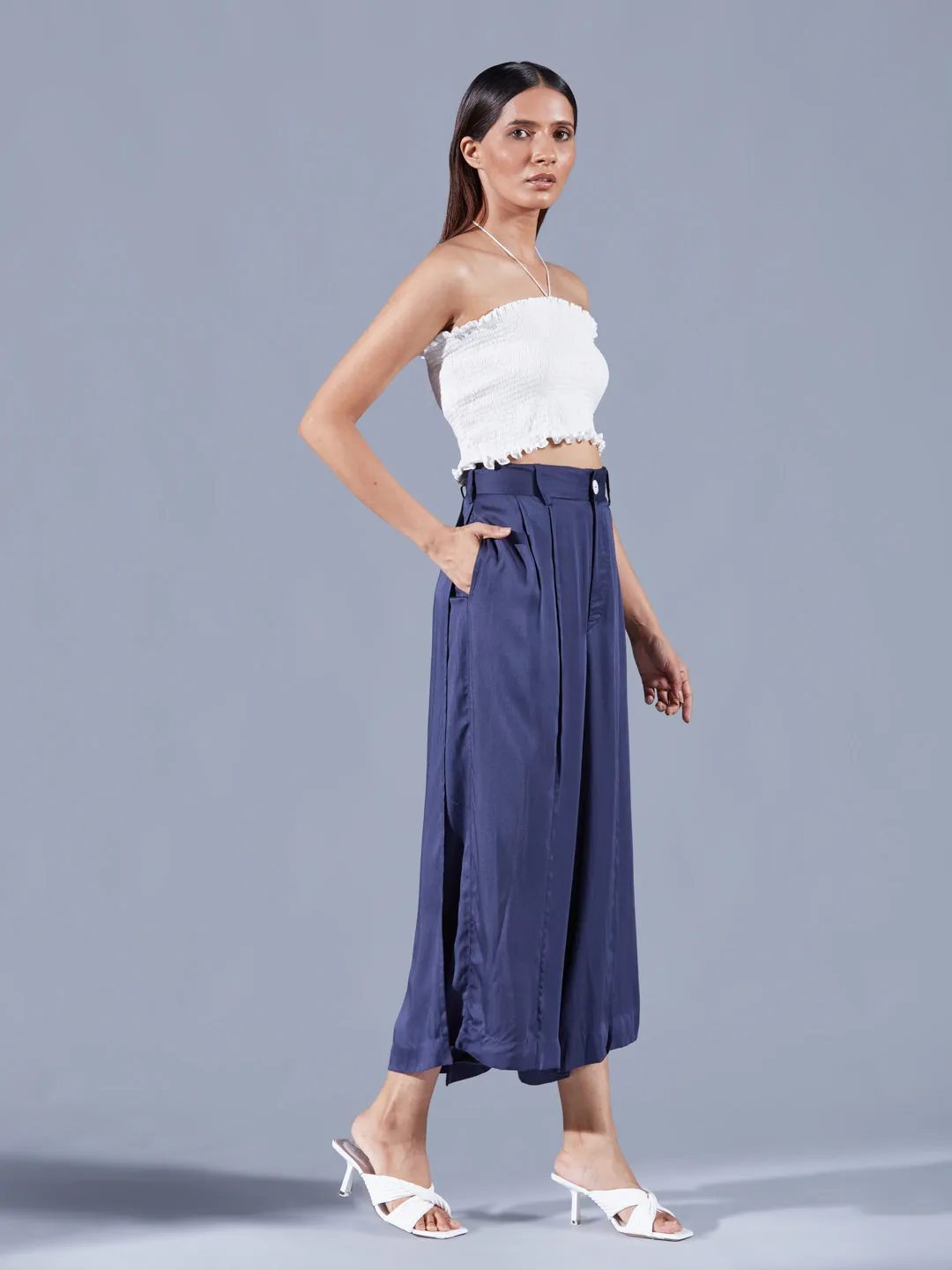 MIDNIGHT BLUE LAYERED CULOTTES