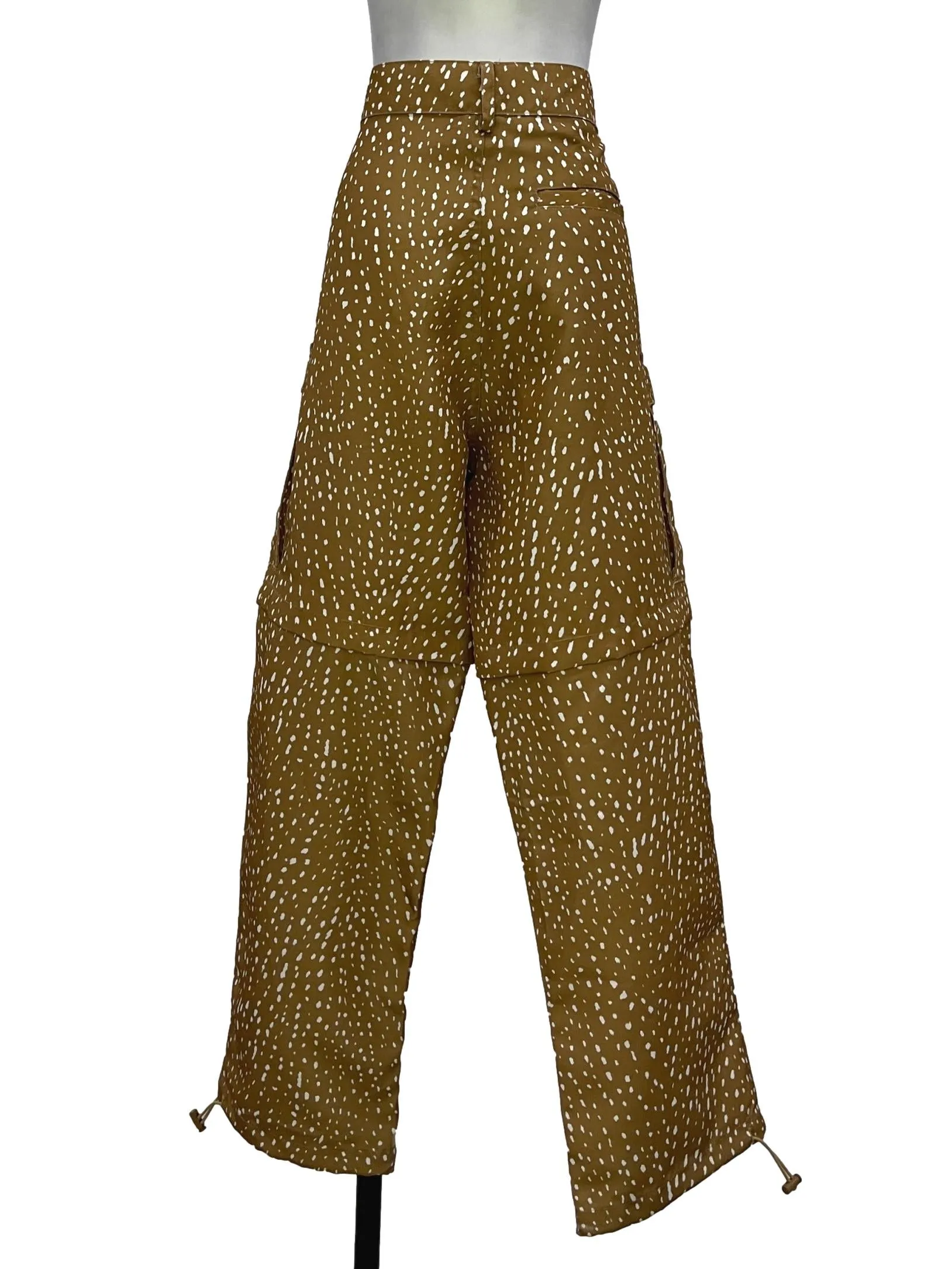 Mustard Yellow Wide Detachable  Pants