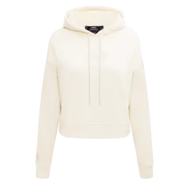 NBA MIAMI HEAT NEUTRAL WOMEN'S CROPPED PO HOODIE (EGGSHELL)