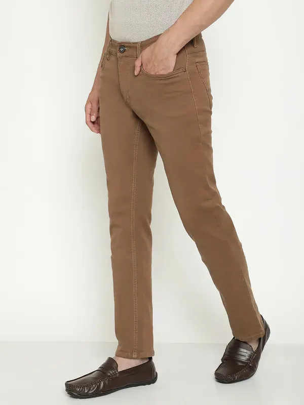 Octave Men Mid-Rise Coloured Shade Stretchable Jeans