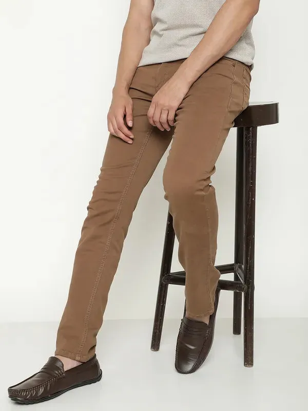 Octave Men Mid-Rise Coloured Shade Stretchable Jeans