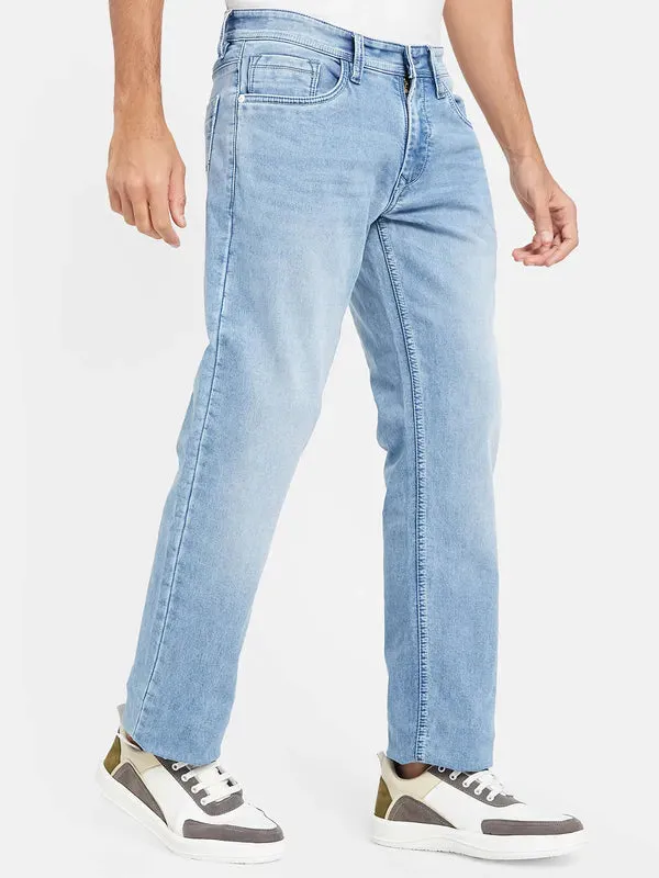 Octave Men Straight Fit Light Fade Comfort Stretchable Jeans