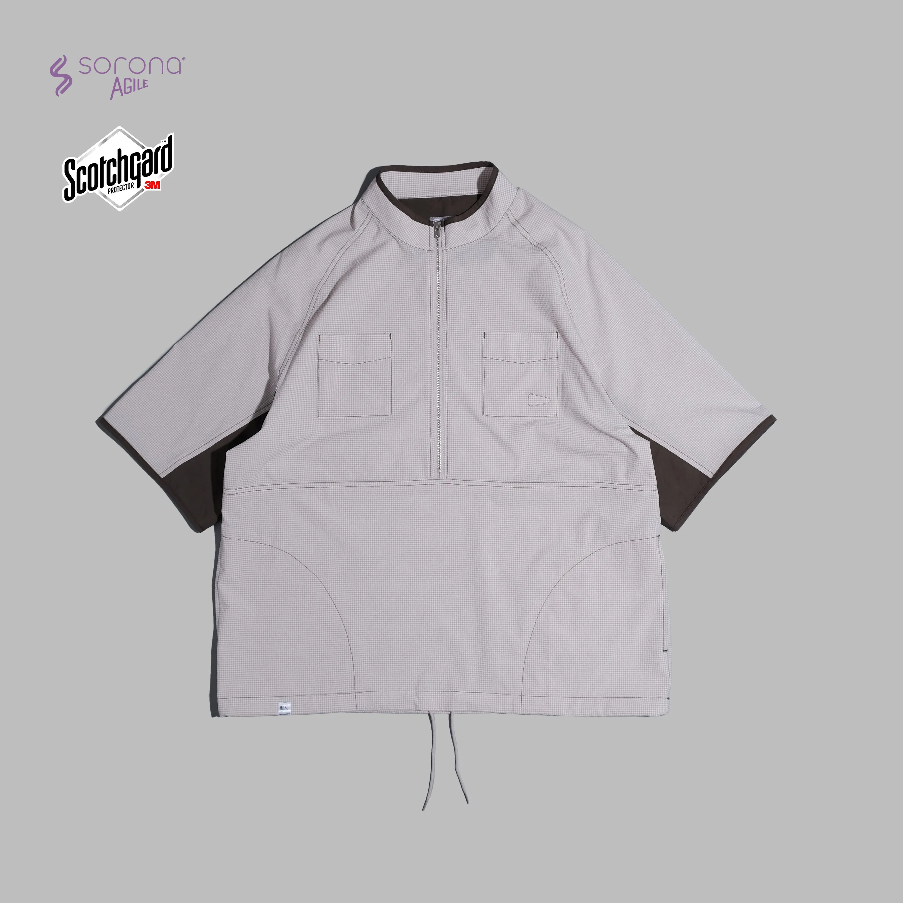 Pullover Halfzip / Sorona® Agile - Grey