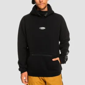 Quiksilver Big Logo Tech Pullover Snow Hoodie True Black