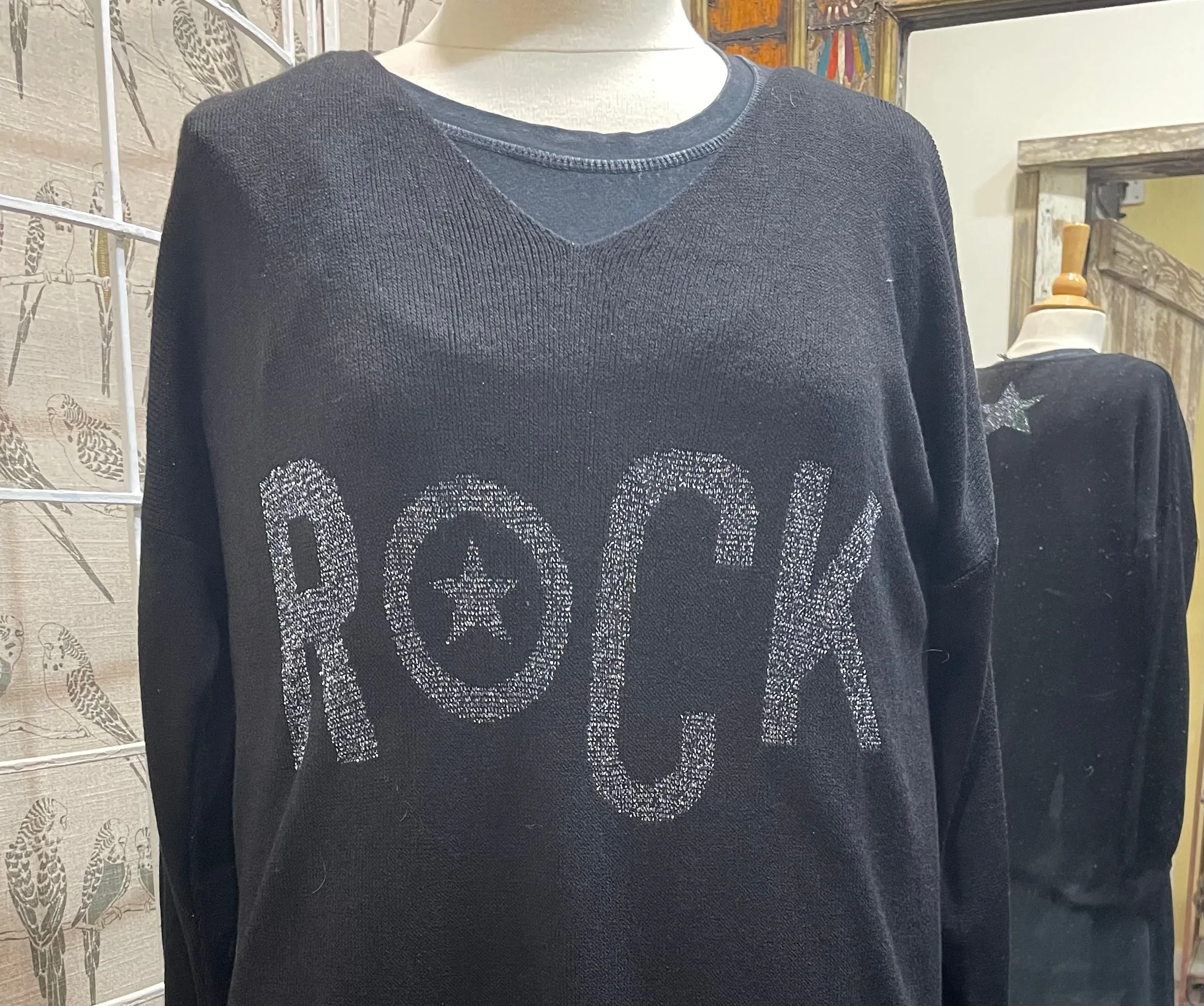 Sequin Rock Sweater by Venti6 12209